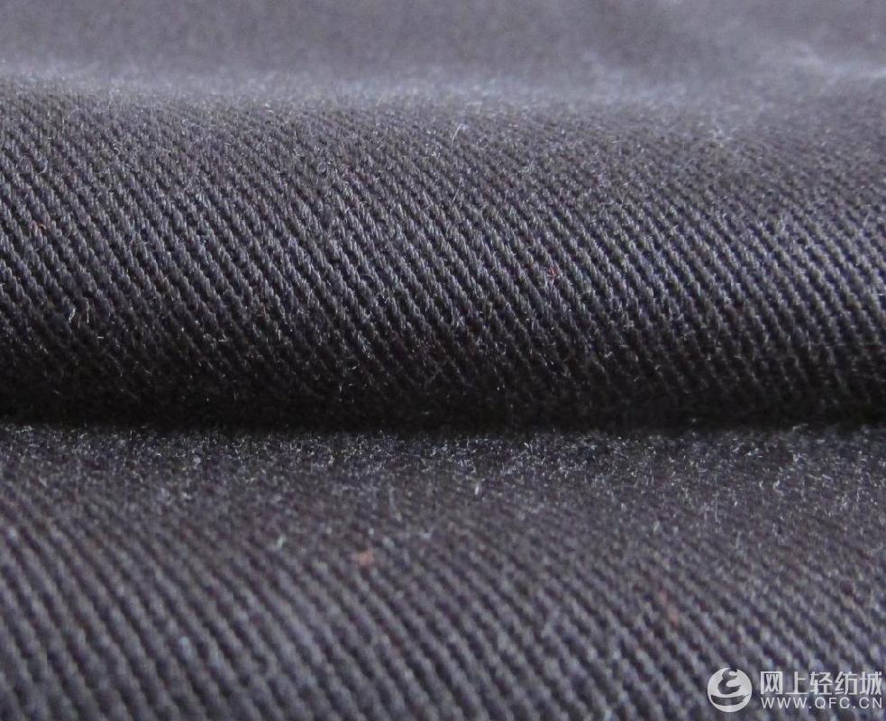 现货黑色20S人棉纱卡色织布 斜纹衬衫面料的轻薄透气之选